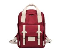 Hixingo Zaino Scuola, Zainetto per Scuola Superiore Università, Zaino Lavoro Zaino da Viaggio Zaino Capiente, Zaino per Scuole Escursionismo Campeggio (Vino rosso,40x28x11cm)