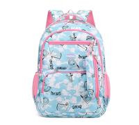 Hixingo Zaino Scuola, Zainetto per Scuola Superiore Università, Zaino Lavoro Zaino da Viaggio Zaino Capiente, Zaino per Scuole Escursionismo Campeggio (Blu,47x32x20cm)