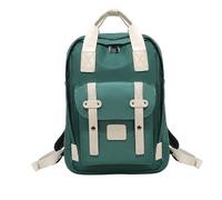 Hixingo Zaino Scuola, Zainetto per Scuola Superiore Università, Zaino Lavoro Zaino da Viaggio Zaino Capiente, Zaino per Scuole Escursionismo Campeggio (Verde,40x28x11cm)