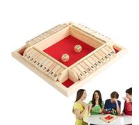 HIXIP Gioco Chiudi la Scatola - Giochi di Matematica in Legno - Giochi da Tavolo, 2-4 Giocatori, migliorano Le capacità Matematiche e decisionali per l'aggiunta di apprendimento, forniscono