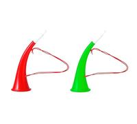 HIXNUG 2Pcs Stadio Corno di Plastica Tromba Giocattoli Corno di Bue Vuvuzela Colore Casuale Rumore Maker per Sporting tifosi Rifornimento Puntelli