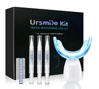 HIYAA - Kit sbiancante per denti con 16 LED, kit sbiancante per denti con 3 penne gel sbiancanti, piastra colorata, vassoio, sbiancante per denti senza sensibilità, per casa e viaggi, bianco
