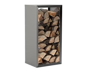 hiyard Wooker - Scaffale per legna da ardere, 49 x 99 cm, colore: Nero opaco