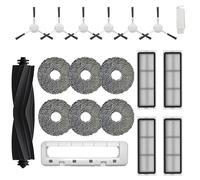 HIYOUNG Accessori per Dreame L10s Ultra,L10 Prime,L10s Pro Gen 2/Gen 3,L10s Plus, Xiaomi X20+,1 spazzola principale,6 spazzole laterali,4 filtri,6 panni per mocio,1 copertura per spazzola principale