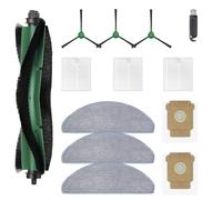 HIYOUNG Ricambi per iRobot Roomba Combo 2 Essential/iRobot Roomba Plus 105 Combo, 1 spazzola principale, 3 salviette, 3 filtri, 3 spazzole laterali, 2 sacchetti per la polvere, set di accessori