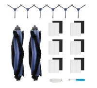 HIYOUNG Set di 14 accessori per Eufy G50/G50 Hybrid/L60/L60 SES/L60 Hybrid/L60 Hybrid SES/L50/L50 Ses, kit accessori con 2 spazzole principali, 6 spazzole laterali, 6 filtri (con spugna)