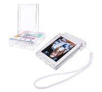 HIYQIN -2 Pacchi 2x3 Scatola Portafoto, Custodia per Foto Compatibile con Polaroid Instax 2x3 - Fujifilm Instax Mini 12 11 9 8 7 99 40 90 EVO Fotocamera Istantanea - Trasparente