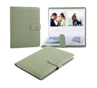 HIYQIN Album fotografico vintage per Instax Wide/Polaroid Now/600/i-Type, 80 tasche, in pelle PU, per Fujifilm Instax Wide 400/300/200/Wide EVO, 8,9 x 10,8 cm, colore verde