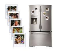 HIYQIN Confezione da 10 Cornici Magnetiche per Foto Instax Square Film 2,83x3,38", Cornici per Frigorifero per Fujifilm Instax Square SQ1/SQ20/SQ40/SQ10/SQ6/SP-3 - Bianco