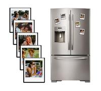 HIYQIN Confezione da 10 Cornici Magnetiche per Foto Instax Square Film 2,83x3,38", Cornici per Frigorifero per Fujifilm Instax Square SQ1/SQ20/SQ40/SQ10/SQ6/SP-3 - Nero