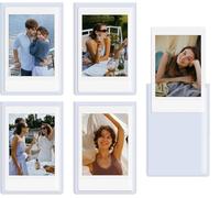 HIYQIN Confezione da 15 Cornici Magnetiche per Film Instax Mini, 2x3 Cornici, Cornici Magnete per Frigorifero per Fujifilm Instax Mini LiPlay 12 11 9 8 99 70 50 40 SE EVO - Bianco