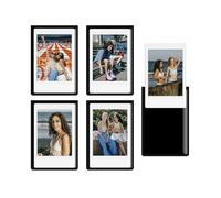 HIYQIN Confezione da 25 cornici magnetiche per foto Instax Mini, 2 x 3, cornici magnetiche per frigorifero, adatte per Fujifilm Instax Mini LiPlay 12 11 9 8 99 70 50 40 SE EVO - Nero