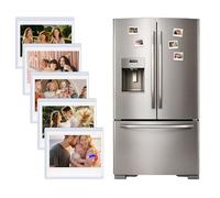 HIYQIN Confezione da 25 cornici magnetiche per Instax Wide Film, per Polaroid Now/600/OneStep+, 8,9 x 10,8 cm, adatte per Instax Wide 400/300/210, colore bianco