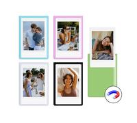 HIYQIN Confezione da 5 cornici magnetiche per foto Instax Mini, cornici magnetiche per frigorifero 2 x 3 cornici per foto adatte per Fujifilm Instax Mini LiPlay 12 11 9 8 99 70 50 40 SE EVO