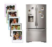 HIYQIN Confezione da 5 Cornici Magnetiche per Foto Instax Square Film 2,83x3,38", Cornici per Frigorifero per Fujifilm Instax Square SQ1/SQ20/SQ40/SQ10/SQ6/SP-3 - Colorate