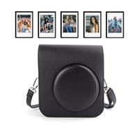 HIYQIN Custodia per fotocamera compatibile con Fuji Instax Mini 41, custodia protettiva con cornici magnetiche, borsa per il trasporto con tracolla - Nero