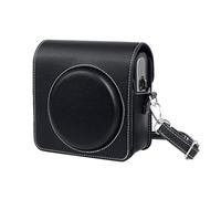 HIYQIN - Custodia protettiva per fotocamera istantanea Fujifilm Instax Square SQ40, in pelle PU, vintage, con tracolla regolabile, colore nero classico