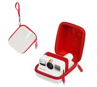 HIYQIN Custodia Protettiva per Fotocamere Polaroid Go Instant Film - Polaroid Go 9035/9071/9070 Custodia da Viaggio con Cinturino da Polso - Bianco
