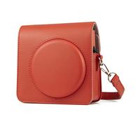 HIYQIN Custodia Quadrata SQ1, Custodia Protettiva in Pelle PU per Fotocamera Fujifilm Instax Square SQ1 Cover Rigida in Cristallo con Tracolla