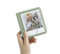 HIYQIN Elegante piccolo album fotografico per fotocamera istantanea Instax Wide, 28 tasche, stile retrò, adatto per Fujifilm Instax Wide 400/300/200/per Polaroid Now+/I-Type/OneStep2, verde
