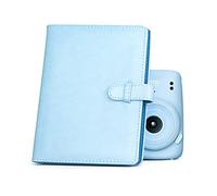 HIYQIN Mini Album Fotografico 128 Tasche Compatibile con Fujifilm Instax Mini 12 11 9 8 8+ 7s 25 70 90, Mini Link Drucker/Share SP-1-Drucker, Polaroid Snap PIC-300 / Z2300 - Blu