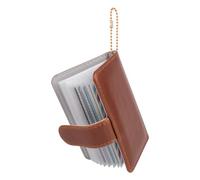 HIYQIN Mini album fotografico retrò con 28 tasche, adatto per Fujifilm Instax Mini Liplay 12 99 11 7s 8 8+ 9 40 90 SE EVO album fotografico con portachiavi, marrone