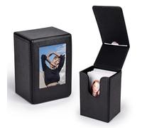 HIYQIN Scatola Fotografica 2x3 per Pellicole Instax, Mini Scatola Fotografica Polaroid Compatibile con Fujifilm Instax Mini 12 11 99 8 7 9 90 40 EVO Fotocamera Istantanea - Nero