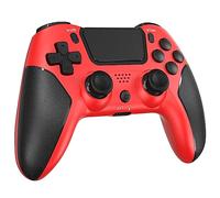 Hiyuky Confezione da 2 controller wireless compatibili con PS4/Slim/Pro/PC con jack audio da 3,5 mm/doppia vibrazione/controllo del movimento a 6 assi