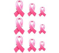 HiyyFloy 9 Spille per Il Cancro Seno, Spille con Nastro Rosa, Spilla per Consapevolezza del Cancro Seno, Distintivo con Nastro Rosa della Speranza per Donne E Ragazze, Accessori per Consapevolezza