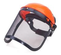 HiyyFloy Cappello per Casco di Sicurezza per Tagliaerba Giardino in Acciaio Inossidabile con Maschera Protettiva in Integrale per Protezione Forestale del Decespugliatore