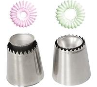 HiyyFloy Set 2 Beccucci per Glassa Sultan Tube, per Biscotti, per Russo, per Pasticceria, per Stampi per Torte, Strumenti per Decorare Torte
