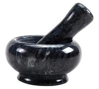 HiyyFloy Set di Mortaio E Pestello, Ciotola per Macinazione in Marmo, Accessorio Essenziale per Cucina per Spezie, Guacamole E Altro Ancora.