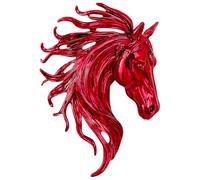 HiyyFloy Spilla a Forma di Testa di Cavallo, Spilla Vintage a Forma di Cavallo, Spilla retrò con Animale dello Zodiaco, Spilla Bavero per Abiti Casual, Sciarpa E Abito