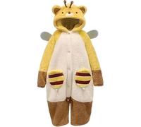 HiyyFloy Vestaglia, Notte, con Piccola, Pigiama, Comodo Pigiama Notte, a Forma di Orso con Orecchie 3D, Accappatoio Notte