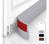 HIZH 2 pezzi Guarnizione Per Porta in Gomma Autoadesiva,Guarnizione Inferiore Antivento Antipolvere Insonorizzata (Grey)