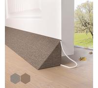 HIZH Paraspifferi pesanti per porte, 90 cm, design a cuneo extra spesso, sigilla grandi fessure fino a 7,5 cm, guarnizione per porta per isolamento acustico, protezione dalla luce e risparmio