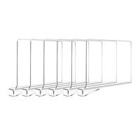 Hiziwimi Divisori per mensole in acrilico trasparente, separatore multifunzione per scaffali, organizer per vestiti, organizer trasparente per riporre armadi, camera da letto, cucina e ufficio (6)