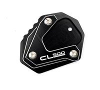 HIZORB Cavalletto Laterale Piastra di Supporto per Estensione del Cavalletto Laterale del Cavalletto per Moto per Honda CL500 CL 500 2023(Black)
