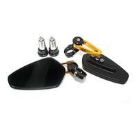 HIZORB Retrovisore per MV Agusta Brutale 675 750 800 910 920 989 1078 1090 RR S Moto 22mm 7/8 "Manubrio Manopole End Retrovisore Specchietti Laterali (Color : Gold)
