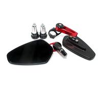 HIZORB Retrovisore per MV Agusta Brutale 675 750 800 910 920 989 1078 1090 RR S Moto 22mm 7/8 "Manubrio Manopole End Retrovisore Specchietti Laterali (Color : Red)