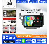 Hizpo 10.1 ''Android 13 Lettore Multimediale Per Auto Per HONDA FIT JAZZ 2007-2013 GPS Carplay 4G AI Schermo Intelligente Autoradio 360Cam S4 (8Core 4G 32G