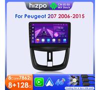 OSSURET autoradio Android per Peugeot 207 207CC 207SW Carplay 2006 -2015 autoradio 2 Din schermo P1L