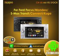 Hizpo 2 Din Android Autoradio Stereo GPS Carplay Autoradio Per Ford Focus 2 Mondeo S/C-Max Kuga Fiesta Fusion Video Multimediale