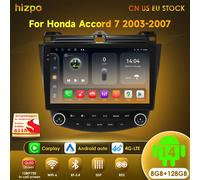 Hizpo 2Din 8G + 128G Android 4G + WiFi DSP CarPlay Autoradio Lettore video multimediale per Honda Accord 7 2003-2007 Navigazione GPS