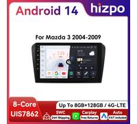 Hizpo 2Din 9 pollici CarPlay Android Auto Autoradio per Mazda 3 2004 - 2009 UI7862 Multimedia Navigazione GPS 4G BT RDS DSP SWC S1 (8Core 3G 32G)