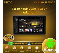 Hizpo 2Din Android 13 Auto Autoradio per Renault Duster HM 2 2020 2021 Arkana 1 2019-2021 Carplay 4G Multimedia GPS Autoradio