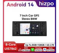 HiZPO 7 pollici Android13 Android Autoradio per BMW Serie 5 E39 1996 M5 2000 X5 E53 Multimedia GPS Navi RDS DSP BT 4G CarPlay SWC P1