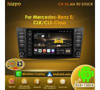 Hizpo 8 "Android 13 Autoradio con Schermo Per Mercedes Benz Classe E W211 W463 W219 W209 Carplay Stereo AUTO SWC 4G 8Core Navi BT