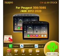 Hizpo 8G + 128G Android 14 Autoradio GPS RDS DSP Lettore multimediale per 308 308S 408 2012 - 2020 2din Autoradio Carplay No DVD