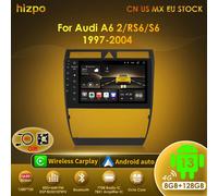 Hizpo 8G 128G Autoradio Carplay Per Audi A6 C5 2 RS6 S6 1997 - 2004 GPS 1280*720P Android 13 Auto 2din Lettore Multimediale Stereo